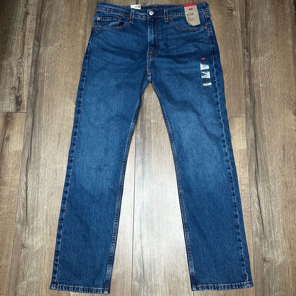 Levi's Men's New with Tags 513 Slim Straight Jeans Size 34x32